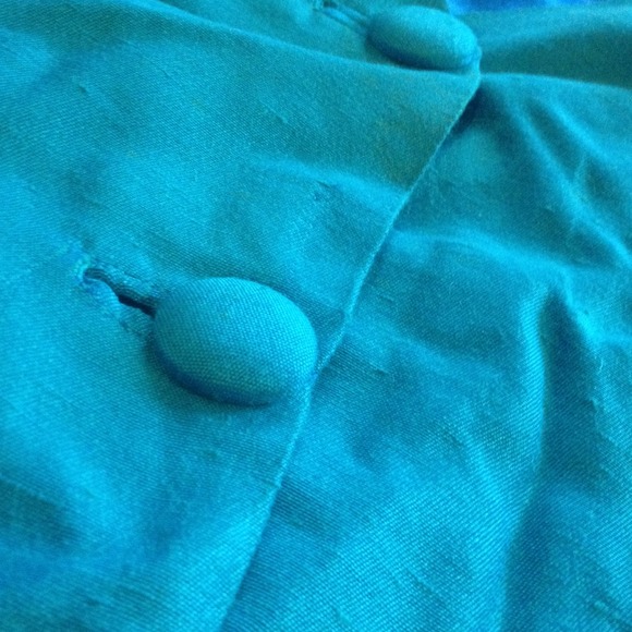 Glamorous Aqua Blazer with Sequins - Picture 3 of 3