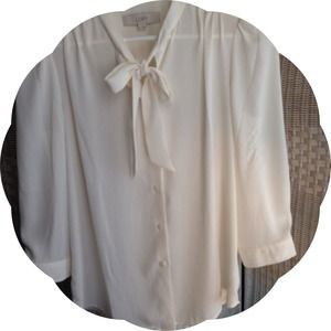 Semi-Sheer Tie Front Button Down