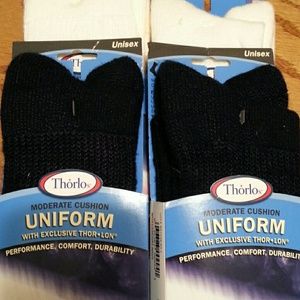 Reserved socks total of (4) pairs 2 navy & 2 white