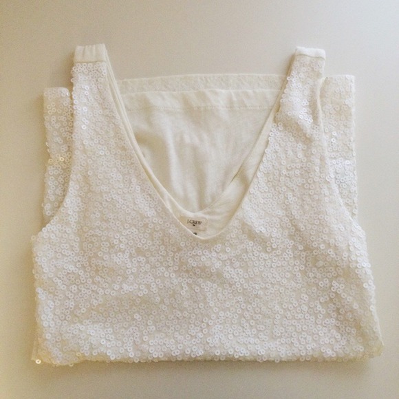 Jcrew Sequin Top