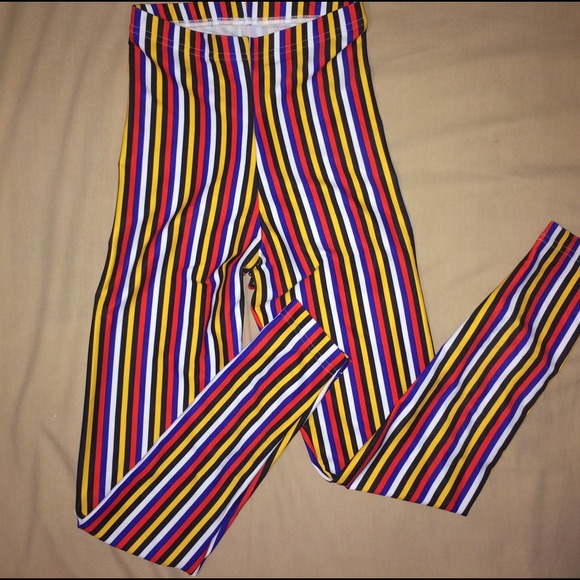 Stripe Nylon Leggings