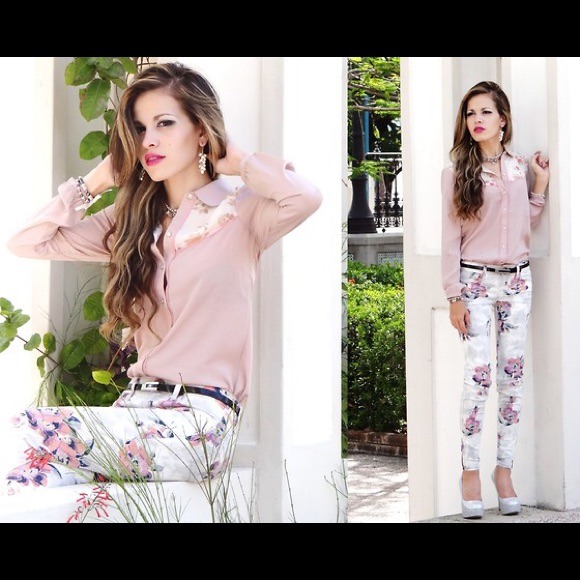 💗 American Eagle Floral Jeggings💗