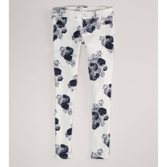 🚫SOLD 💗 American Eagle Floral Jeggings 💗 - Picture 2 of 4