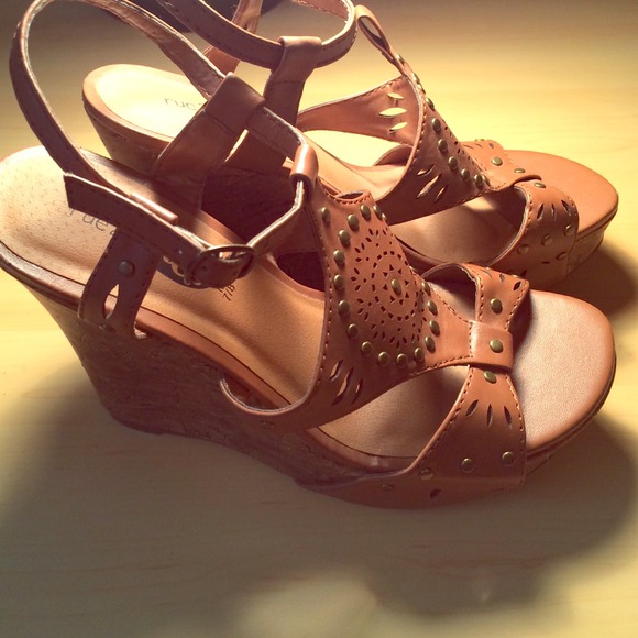 Brown wedge sandals from Rue 21