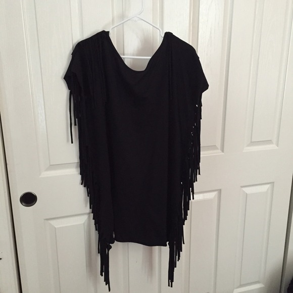 Black fringe dress