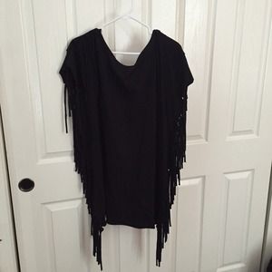 Black fringe dress