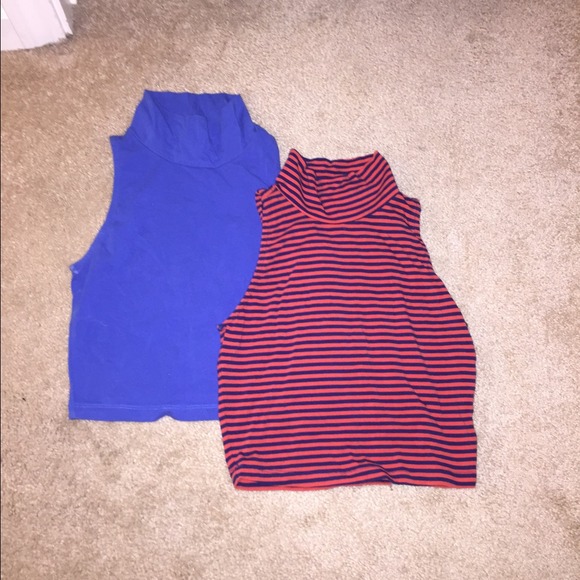 Turtle neck crop top bundle.