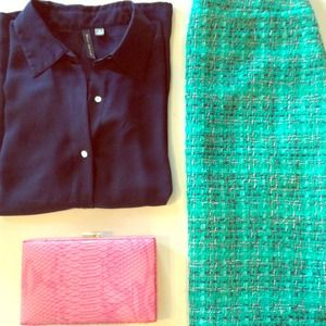 Cynthia Rowley Tweed Pencil Skirt - Sz 8