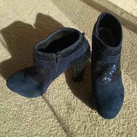 G by Guess Dark blue glitter boots