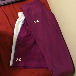 UA running tights & running shorts