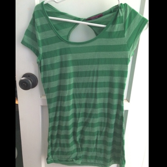 Cute green stripped top