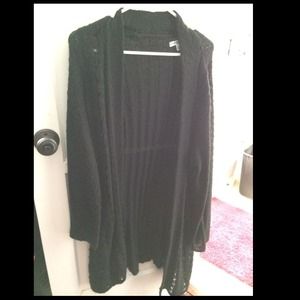 Black knit cover sweater