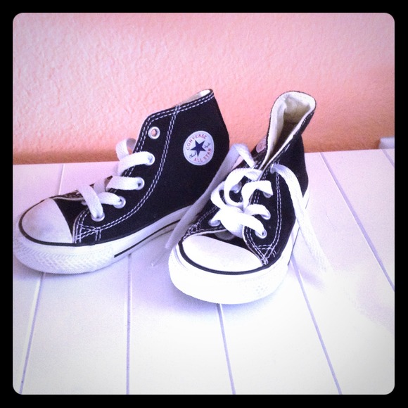 Converse Other - Toddler size 7 black high top converse