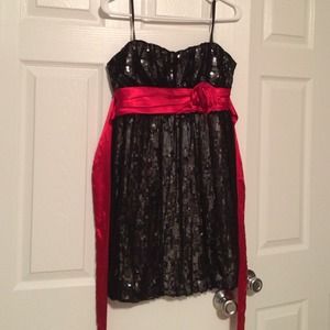 Black sequin dress