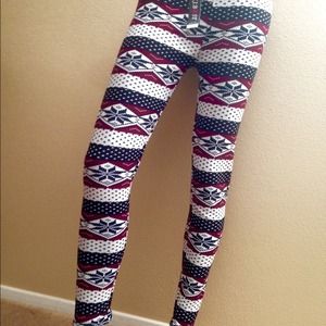 Wintery leggings thick
