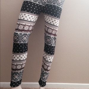 Wintery leggings