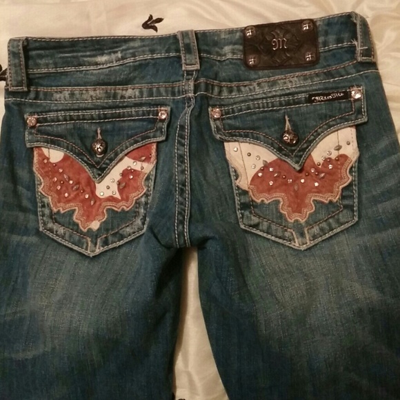 Boot cut cowhide miss me jeans wanting to trade