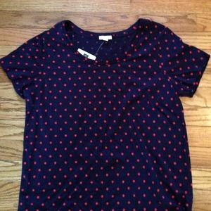 Gap polka dot top
