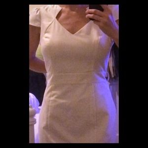 Winter White or Cream Sheath Dress