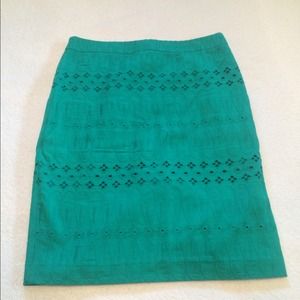 LOFT eyelet skirt, size 6