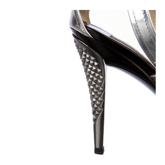 Jimmy Choo Shoes - LastCall Jimmy Choo silver sandals w studded heels