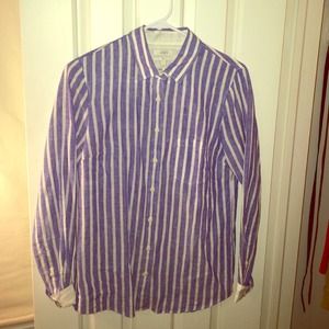 J. Crew striped linen shirt 4