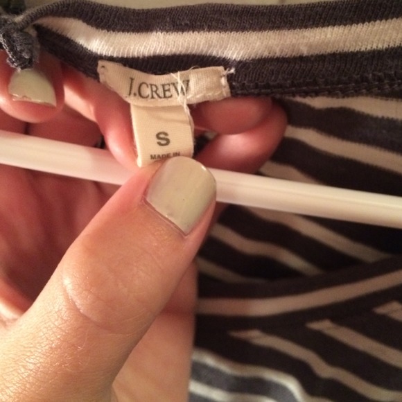 J. Crew stripe shirt zip back small - Picture 2 of 3