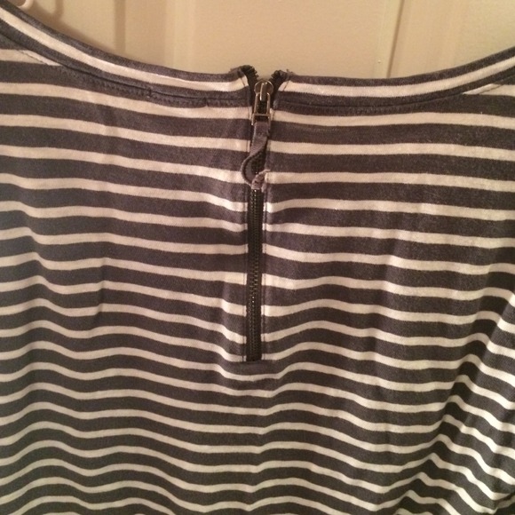 J. Crew stripe shirt zip back small - Picture 3 of 3