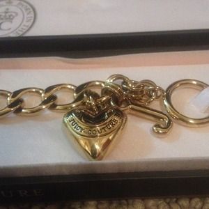 Juicy Couture Gold Chain Bracelet In Box