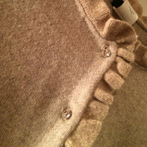 J. Crew cashmere crystal cardigan - Picture 2 of 4