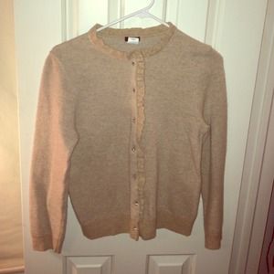 J. Crew cashmere crystal cardigan