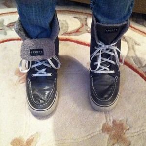 Sperry top- sider boots!