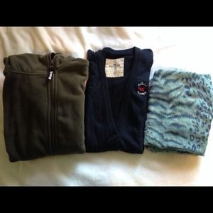 Navy blue Hollister Cardigan