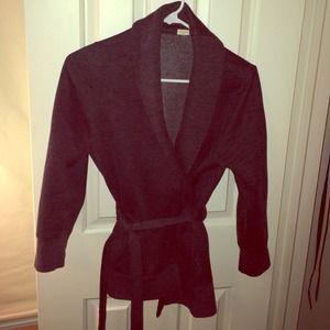 J. Crew navy wrap sweatshirt