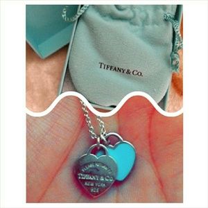 Tiffany & Co. Mini Double Heart Tag Pendant