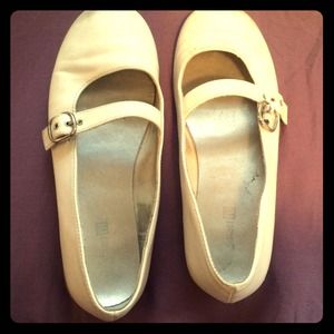 White Mary Janes