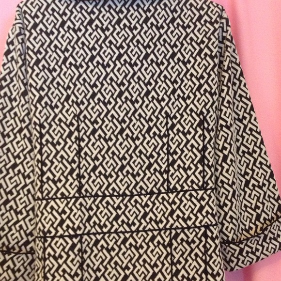 Jacket - black and white stretch - Picture 2 of 4