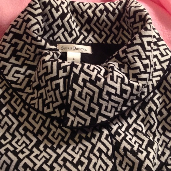 Jacket - black and white stretch - Picture 4 of 4