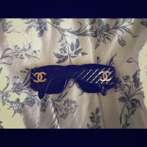Authentic Black Chanel sunglasses