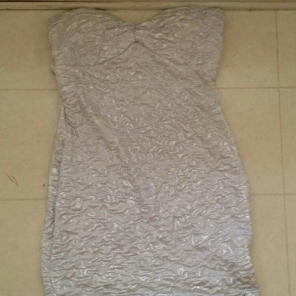 White and silver dress