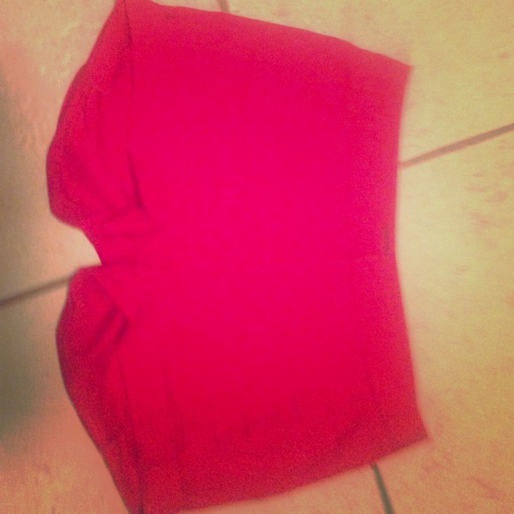 High waisted red shorts from gap never worn