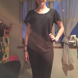 Plain Black Oversized Tee