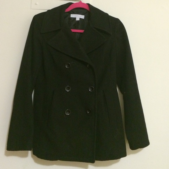 STEAL!!! Ladies Black peacoat.