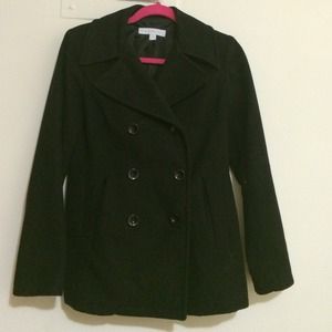 STEAL!!! Ladies Black peacoat.