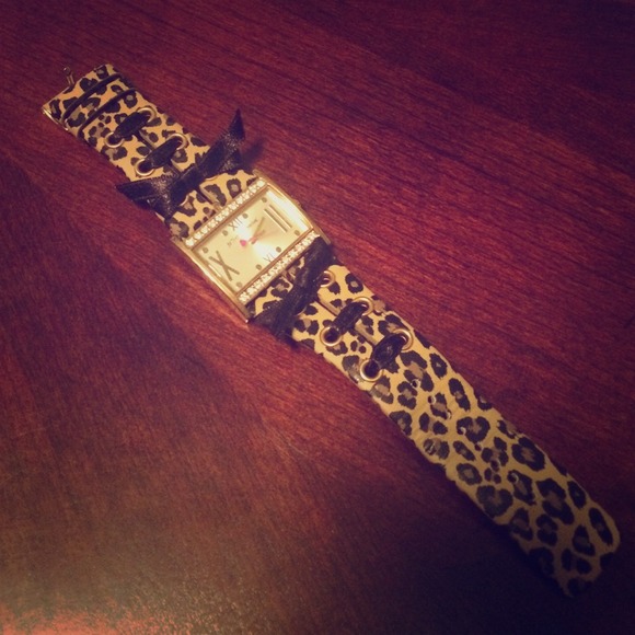 Betsey Johnson Leopard Watch