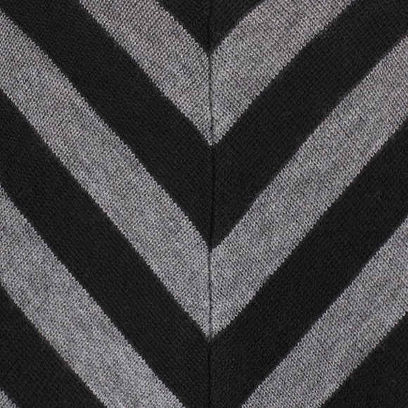 Merino wool sweater Dress, chevron stripes - Picture 2 of 3