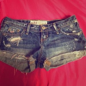 Paint splatter shorties