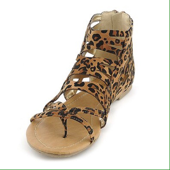Leopard shiekh sandals