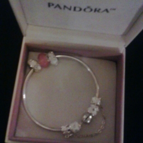 Genuine Pandora bangle bracelet w gift box