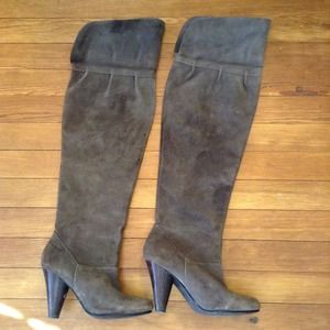 Restricted Taupe Suede Boots